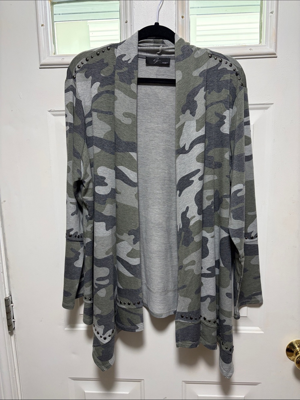 Camo Open Front Women's Cardigan